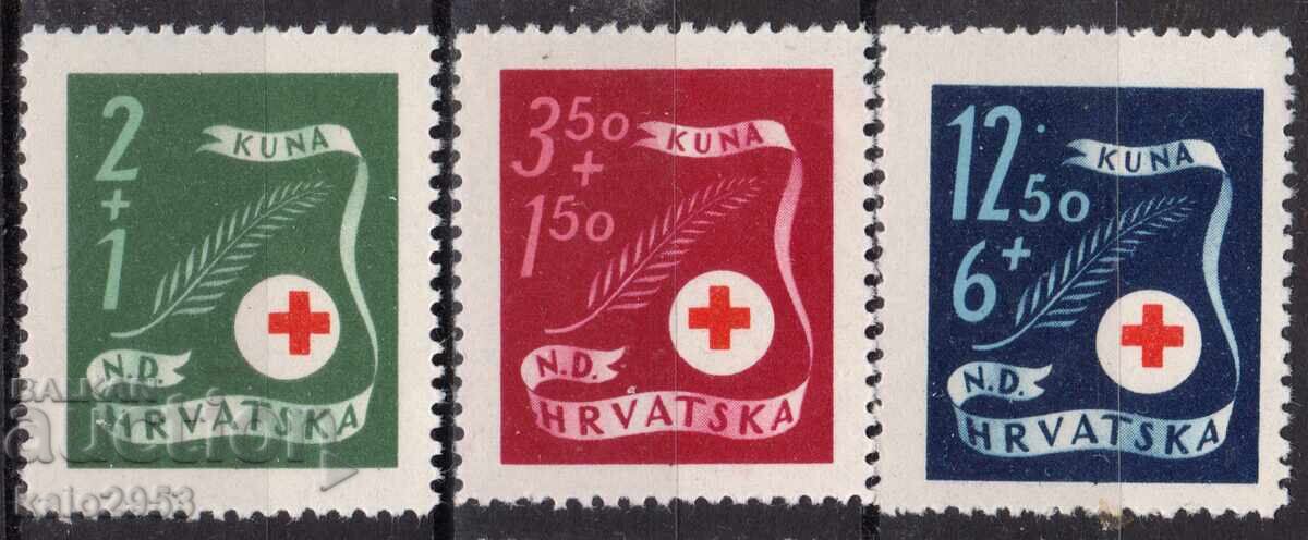 Croatia-1944-WWII-Red Cross-complete set, MNH! Croatia-1944-WWII-Red Cross-complete set, MNH!