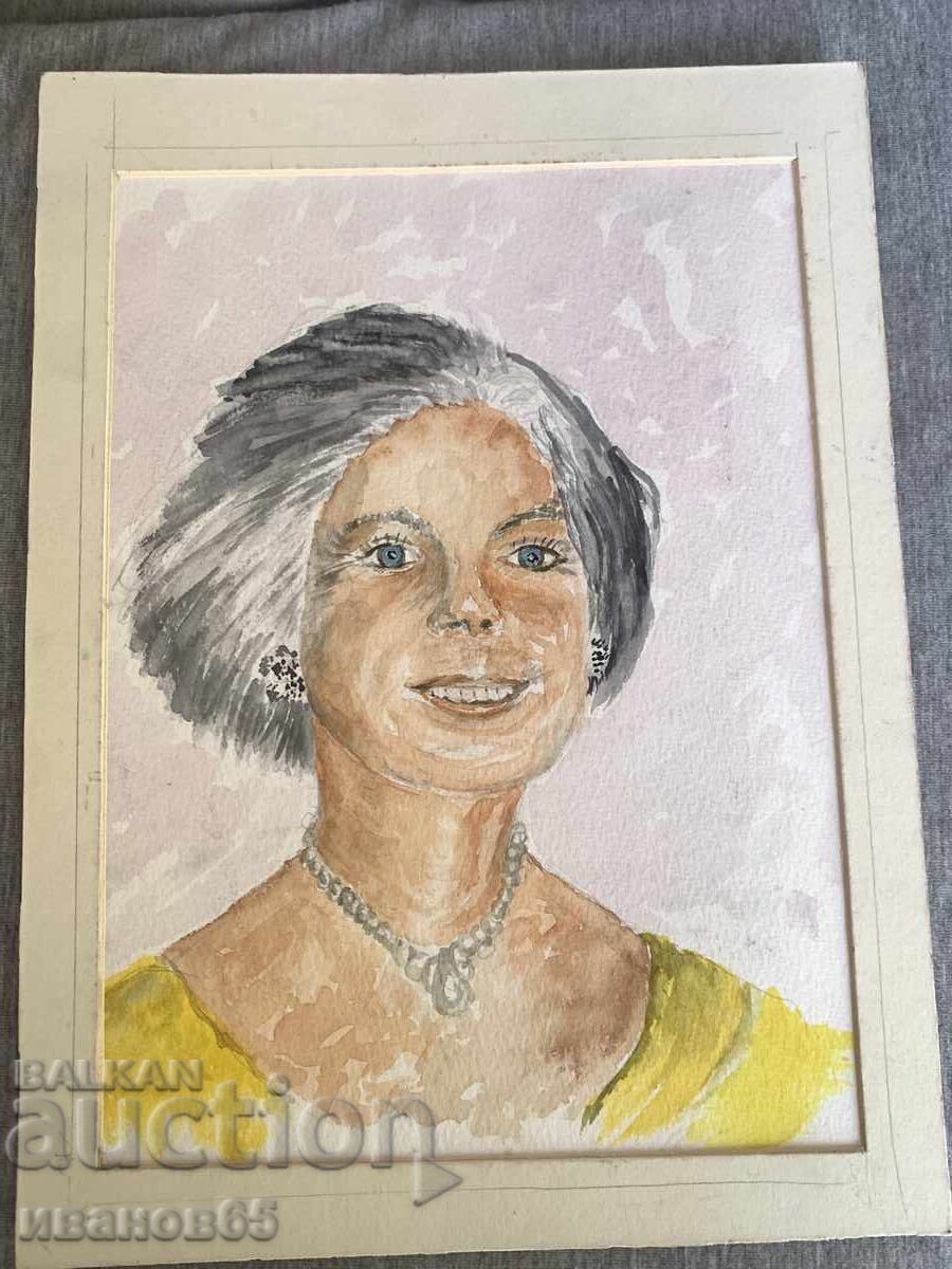 Tablou portret femeie cu preț € 6.00 | 11.74 BGN