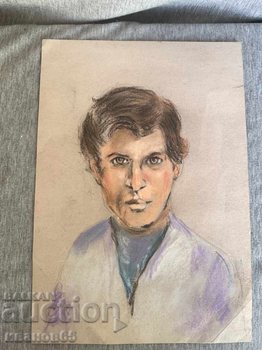 Auction  portrait painting of a man