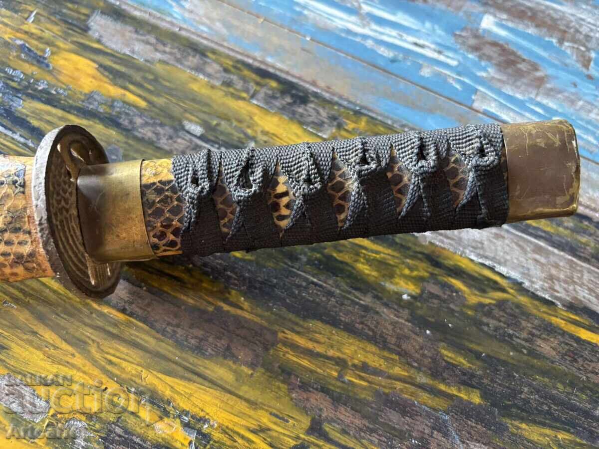Licitație Veche sabie asiatică, chinezească, lamă, 67 cm