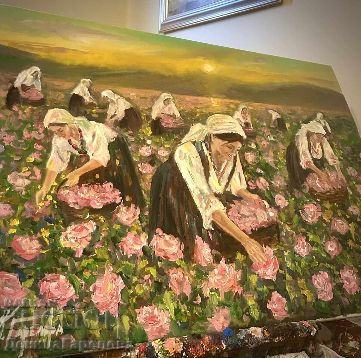 Παράδοση Denitsa Garelova πίνακας 70/50 ”Ροδομάζωμα”