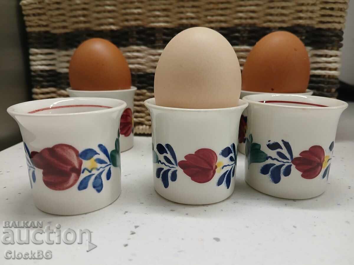 Royal Boch Boerenbont Egg Cups – Set of 6 Royal Boch Boerenbont Egg Cups – Set of 6