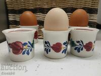 Royal Boch Boerenbont Egg Cups – Set of 6