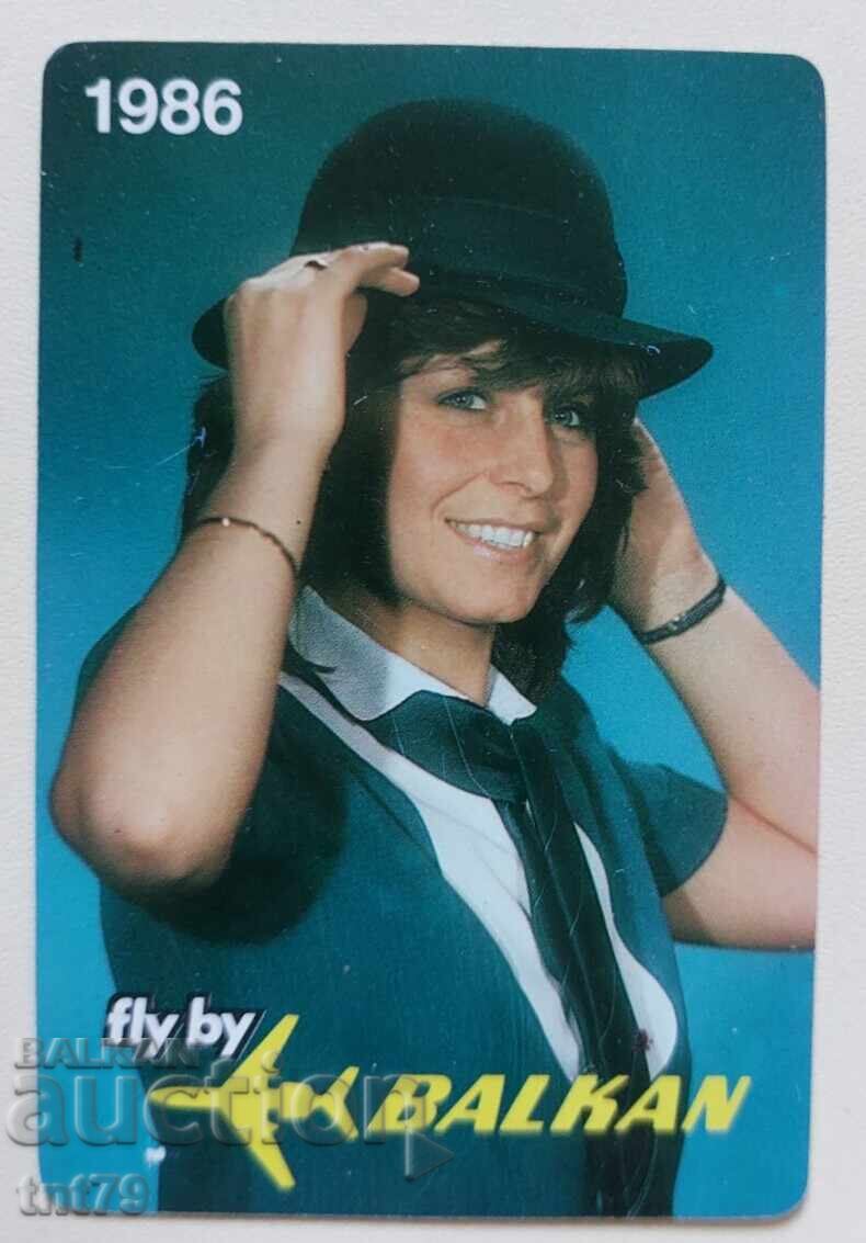 Balkan Airlines Calendar – 1986