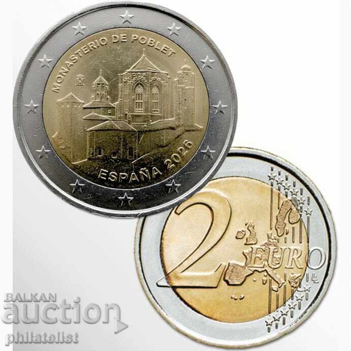 Spania 2026 - 2 euro - Mănăstirea Poblet UNC /c