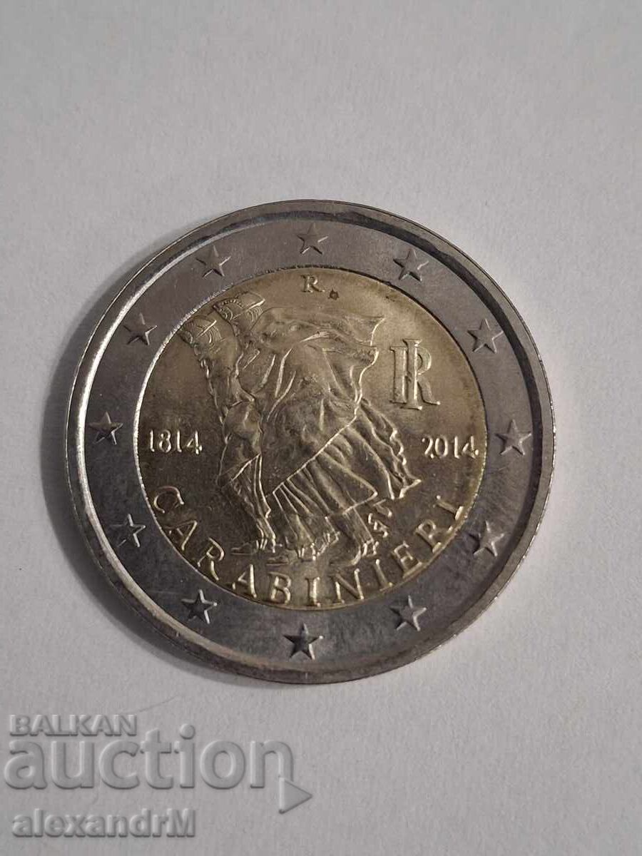 Italia 2 euro, 2014 200 ani de la înființarea carabinierilor