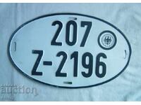 Vehicle registration plate, license plate, Germany