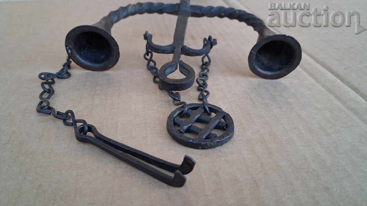Sfeșnic vechi lucrat manual în stilul celui de-al Doilea Țarat Bulgar - 6