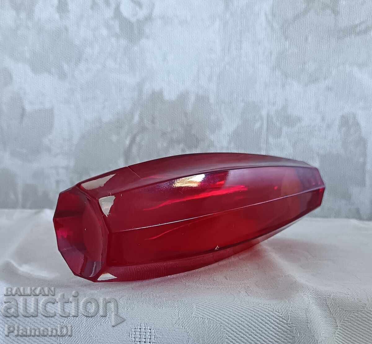Vază din cristal de Boemia, tehnică Sommerso, 18 cm - 5