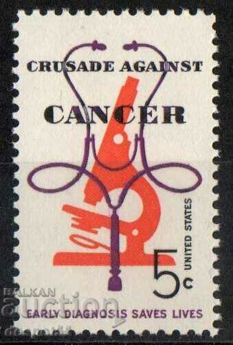 1965. USA. Crusade against cancer.