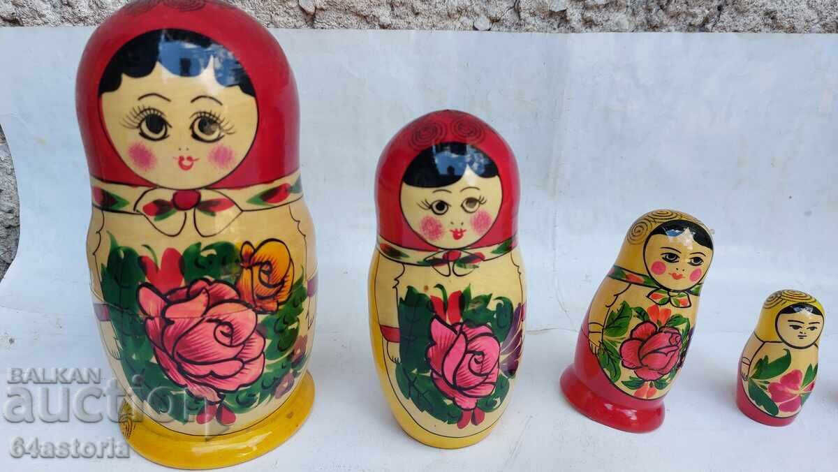Матрьошка,кукла,ссср,сувенир,ръчно рисувана с цена € 25.00 | 48.90 лв.