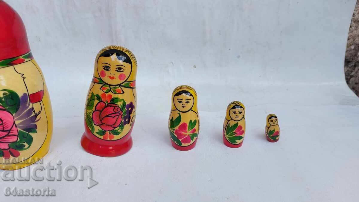 Аукцион Матрьошка,кукла,ссср,сувенир,ръчно рисувана