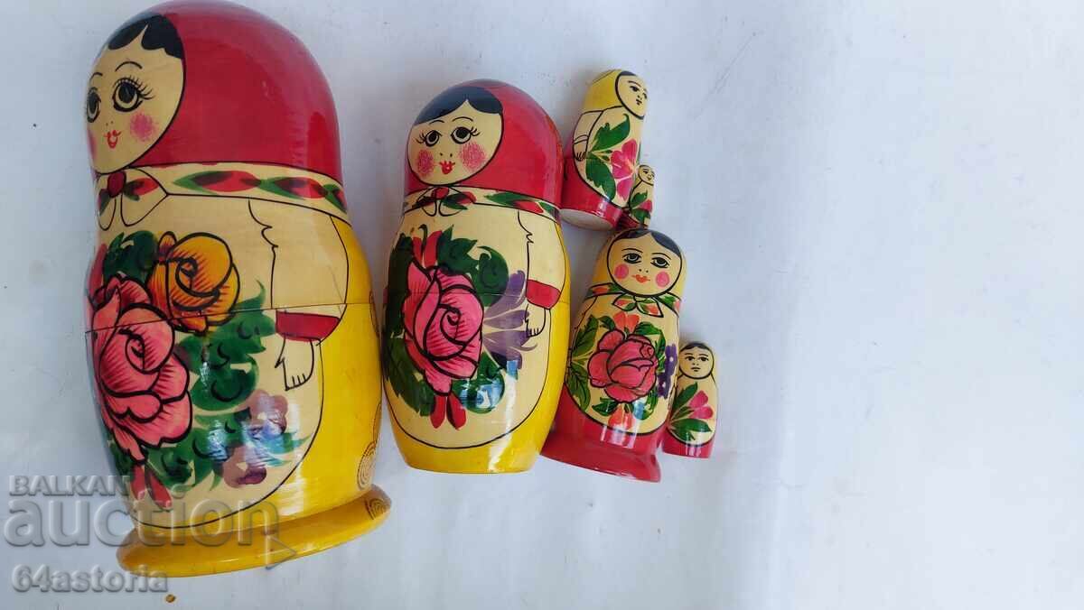 Доставка на Матрьошка,кукла,ссср,сувенир,ръчно рисувана