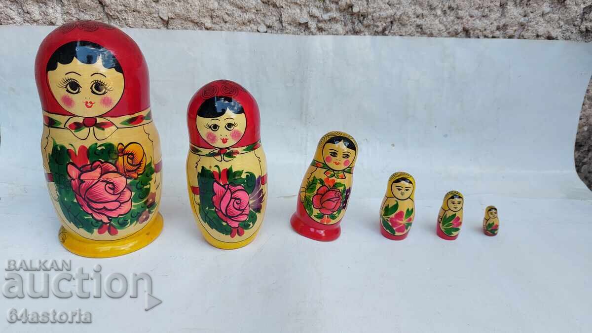 Matrioșka, păpușă, URSS, suvenir, pictată manual