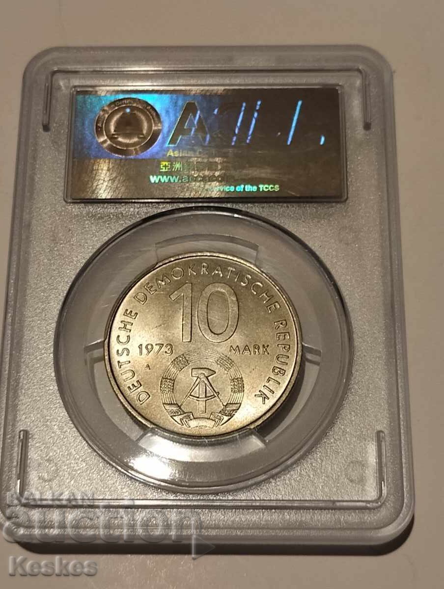Delivery of GDR (German Democratic Republic) 10 Marks 1973 Delivery of GDR (German Democratic Republic) 10 Marks 1973