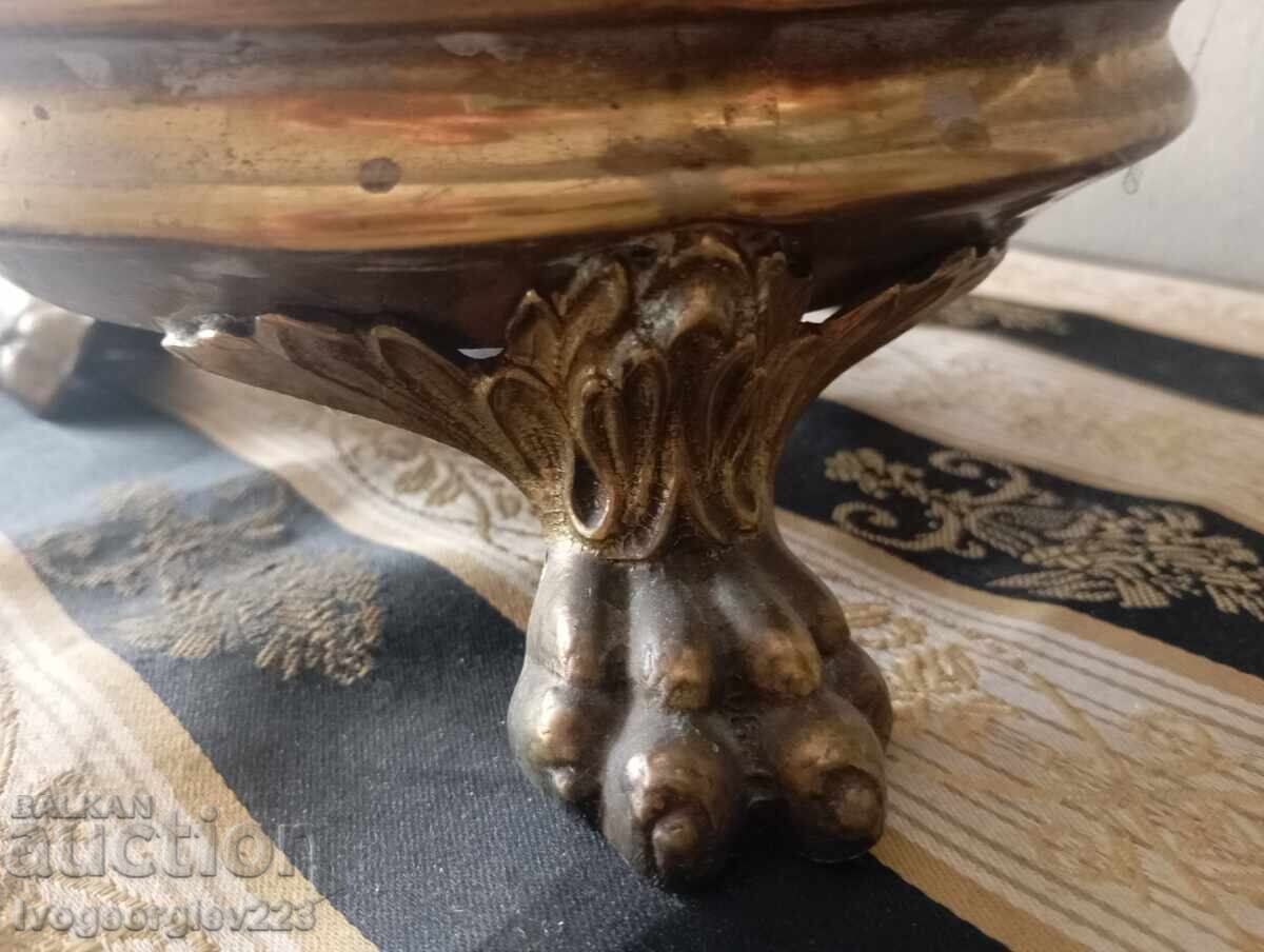 Licitație Suport vintage din alamă pentru umbrele, bastoane