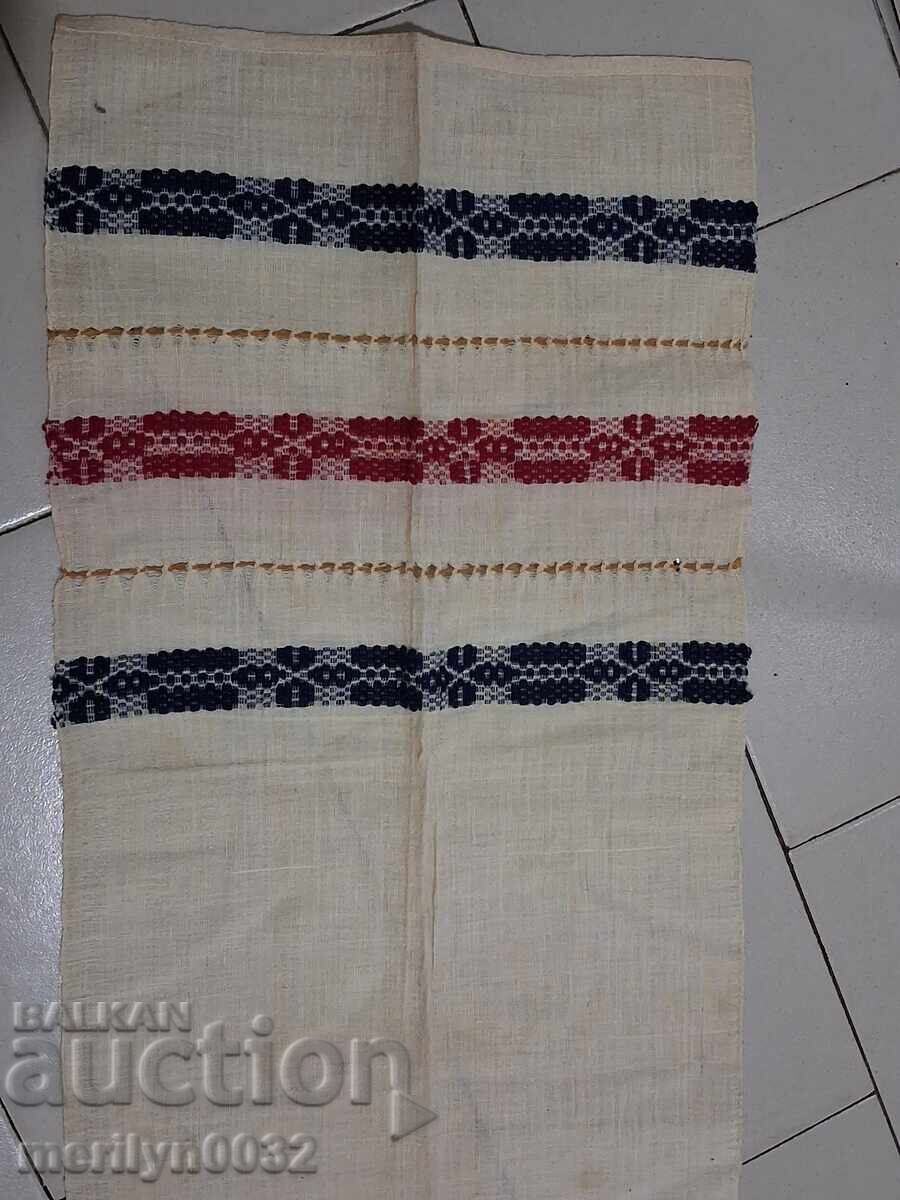 Licitație Broderie veche kenar din pânză țesută manual Licitație Broderie veche kenar din pânză țesută manual