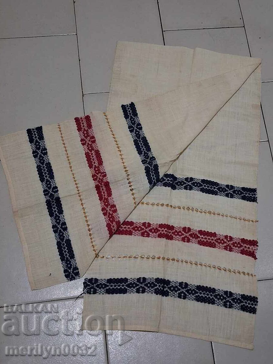 Broderie veche kenar din pânză țesută manual Broderie veche kenar din pânză țesută manual