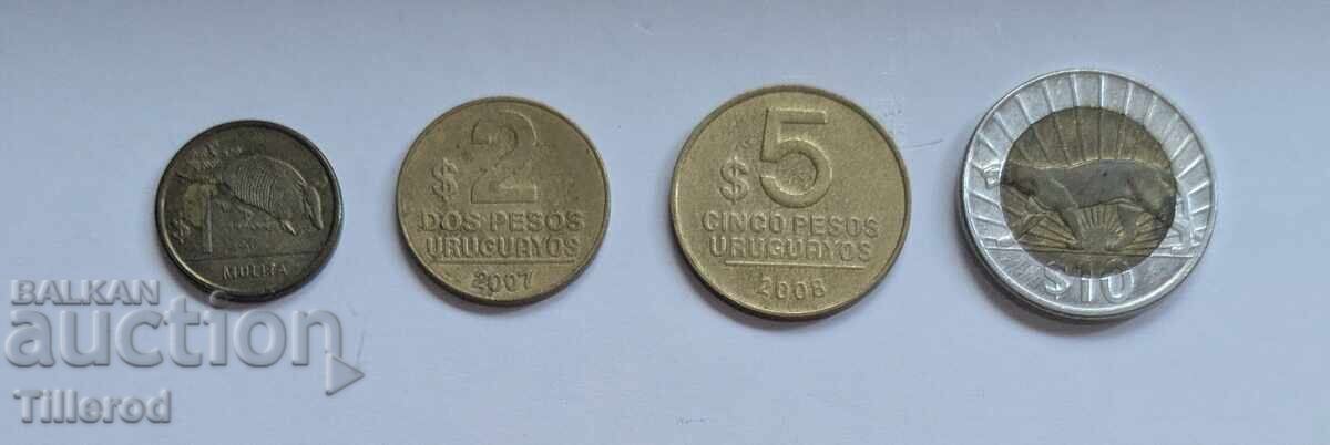 Set monede uruguayene (Republica Uruguay) - De la 1 cent