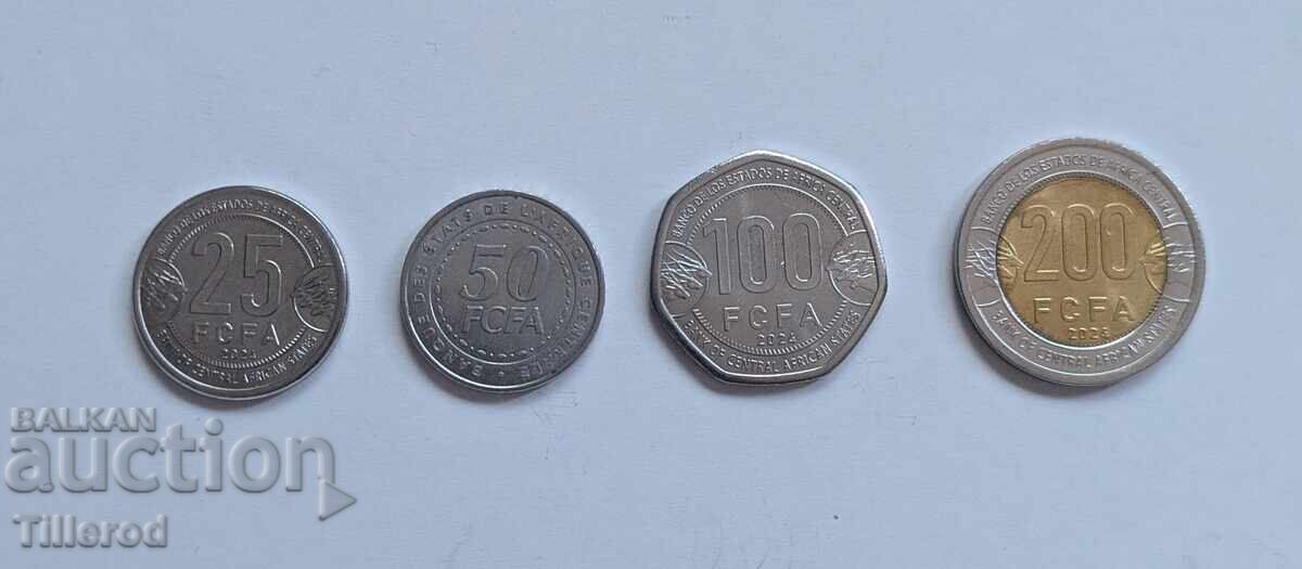 Set monede franc CFA (CEMAC) - De la 1 cent pentru colecționari