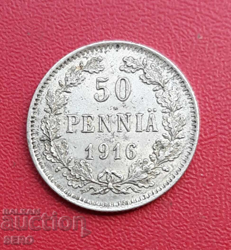 Rusia/pentru Finlanda/ 50 peni 1916