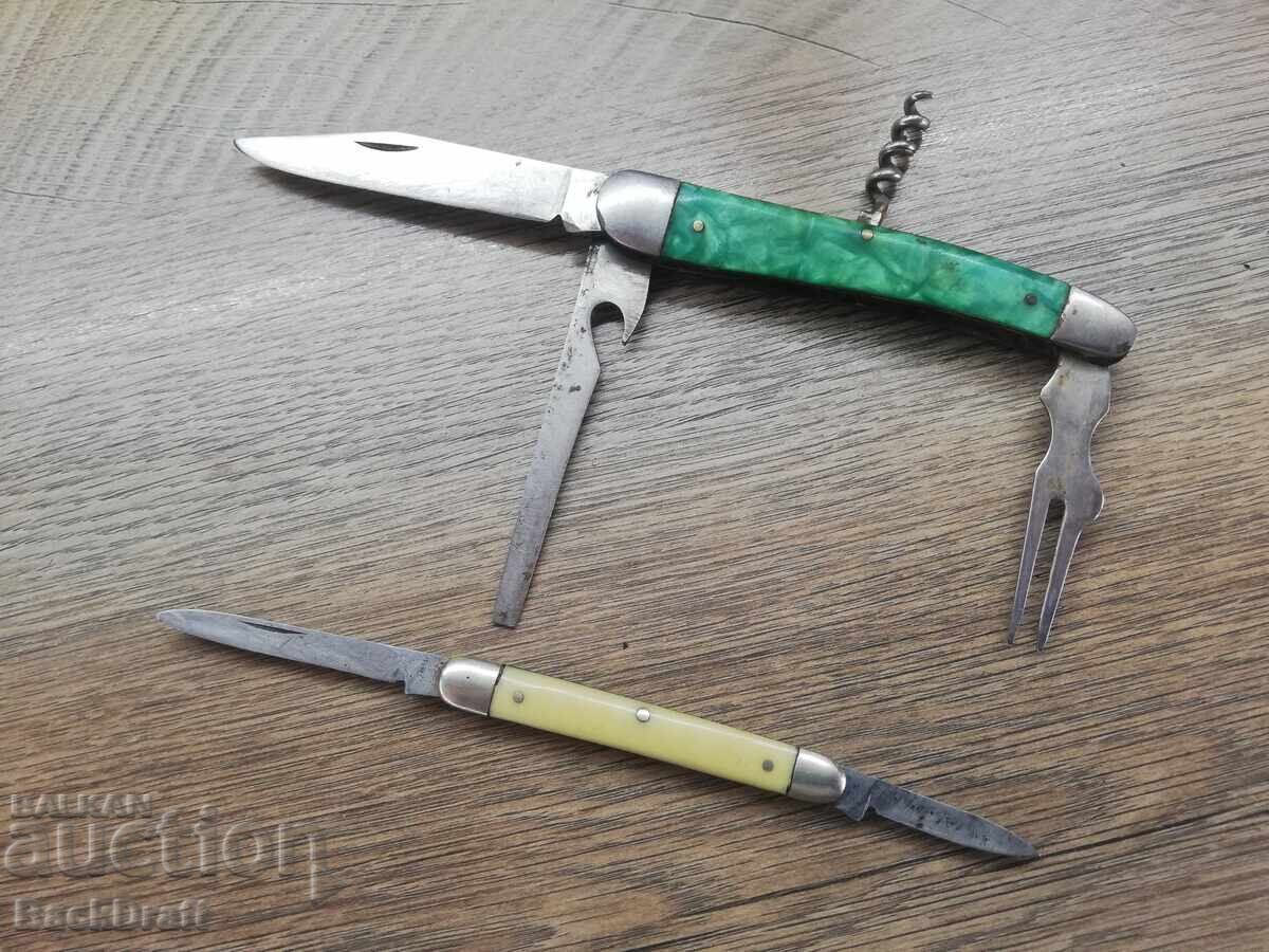 2 PIECE SOCIAL POCKET KNIFE, KNIFE WITH OPENER, FORK - 5 2 PIECE SOCIAL POCKET KNIFE, KNIFE WITH OPENER, FORK - 5