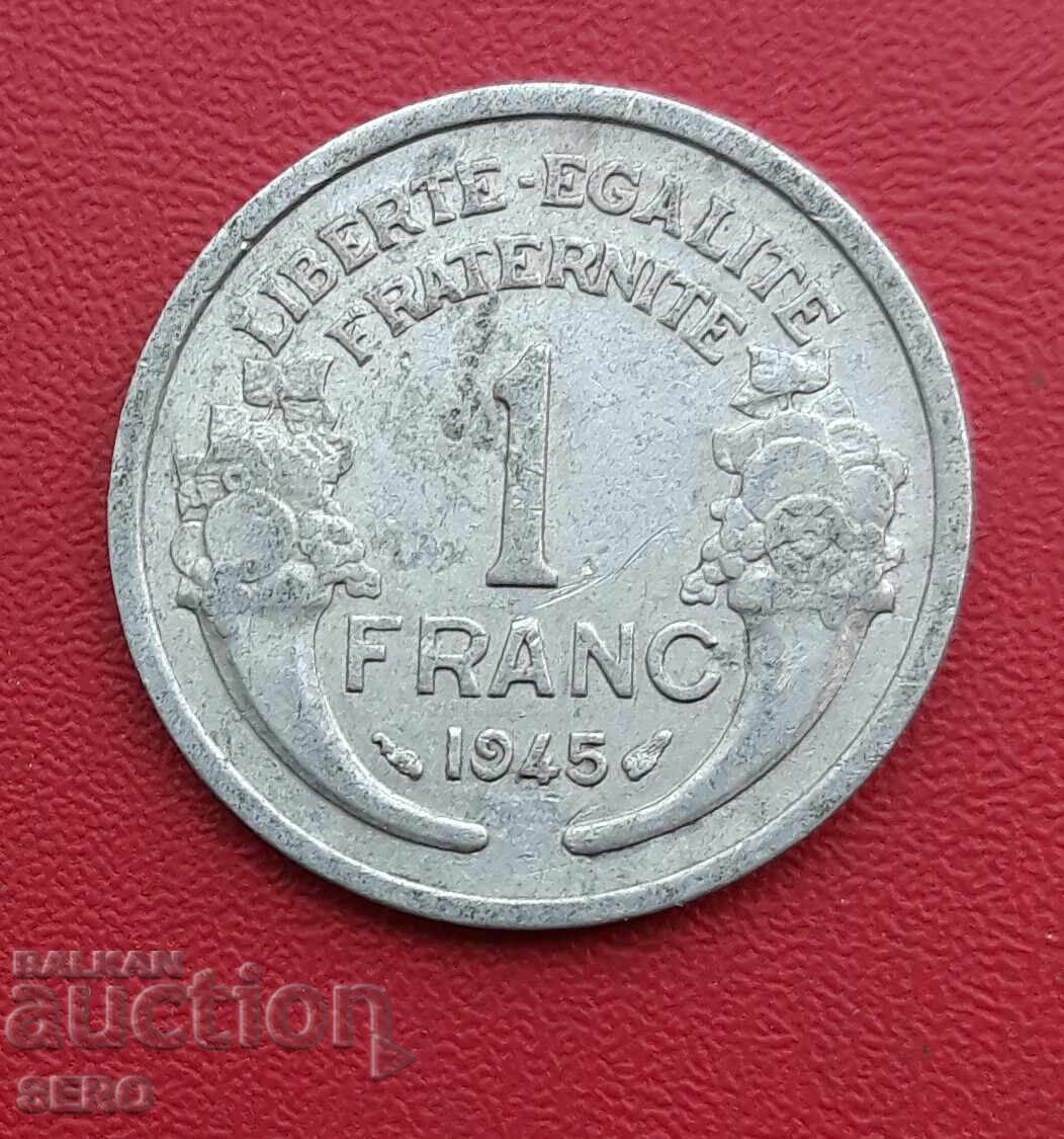 Франция-1 франка 1945
