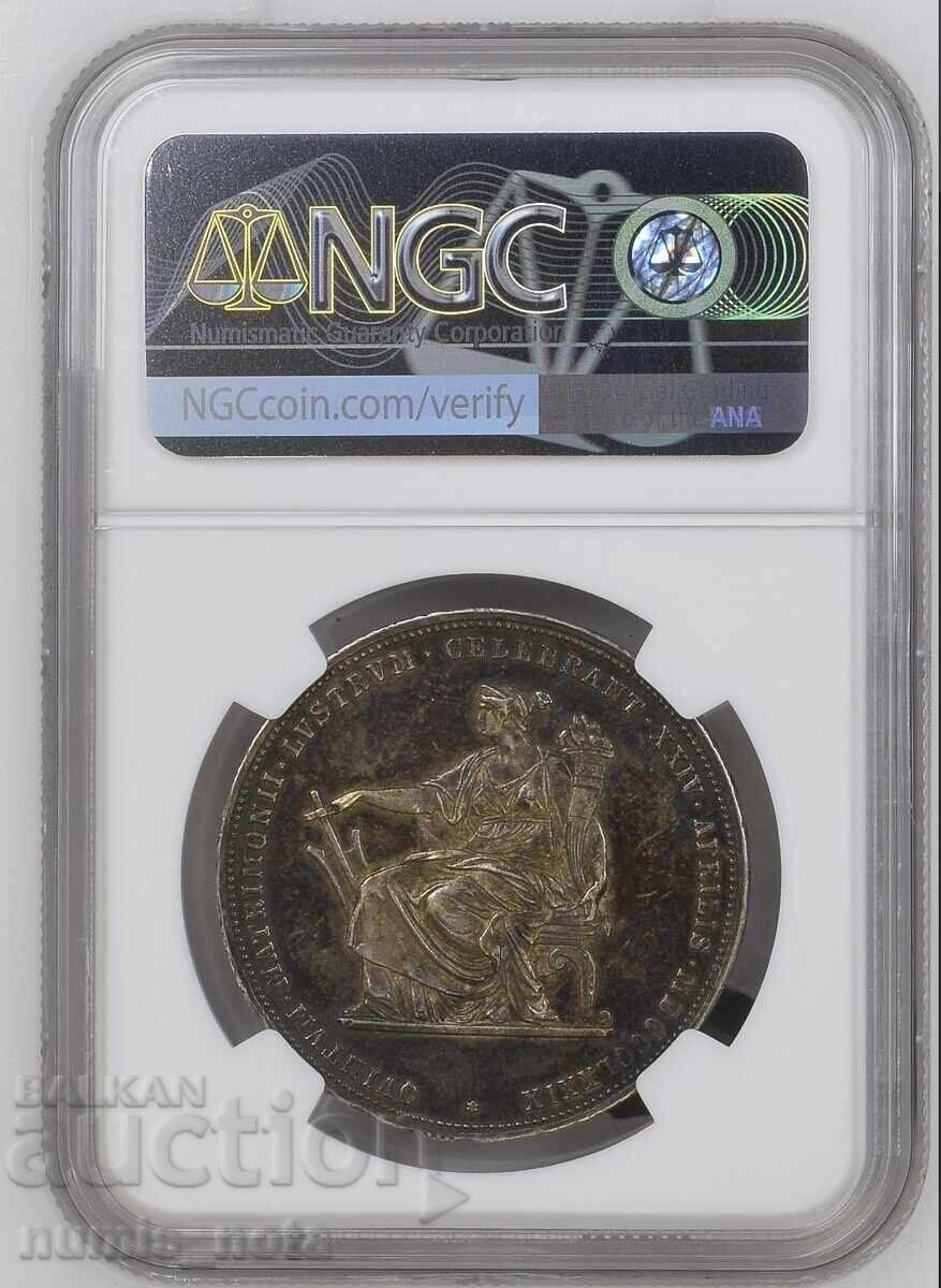 2 florini 1879 Austria NGC AU55 cu preț € 470.00 | 919.24 BGN
