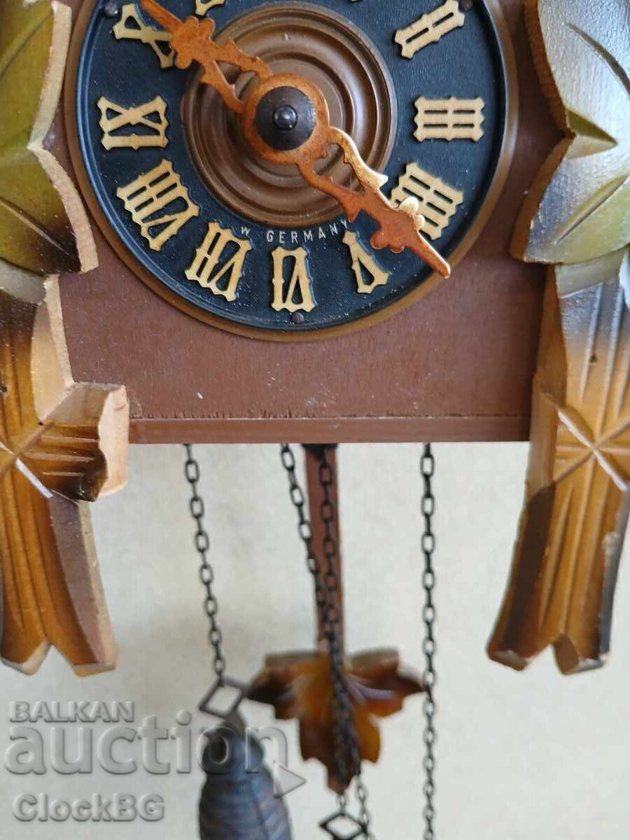 Vintage Γερμανικό ρολόι κούκος ΧΩΡΙΣ ΒΑΡΙΔΙΑ με τιμή € 21.00 | 41.07 BGN