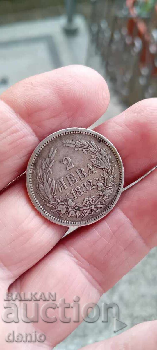 Аукцион Сребърни монети,50ст,1,2лв,1882г,Фердинанд