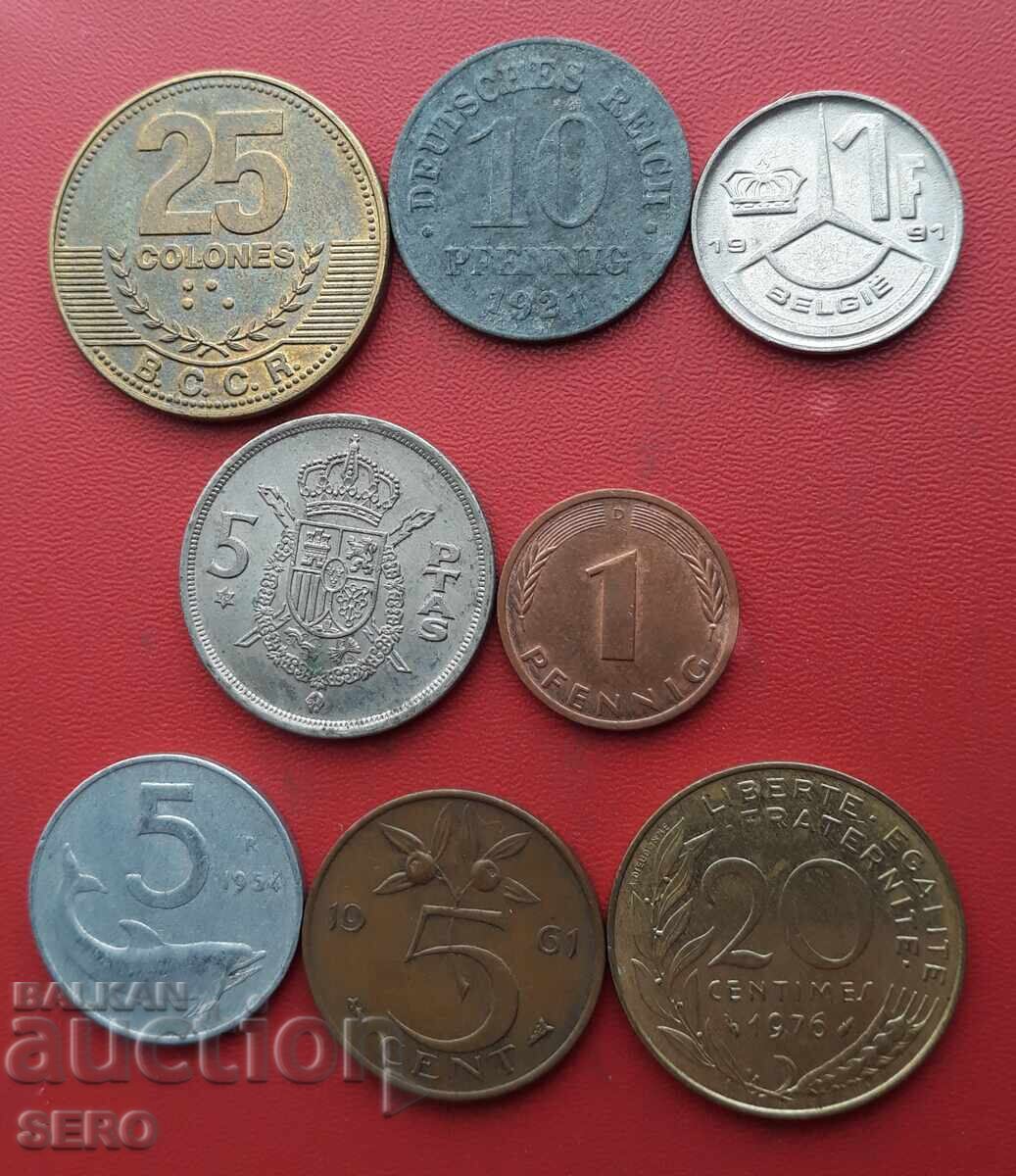 Смесен лот от 8 монети