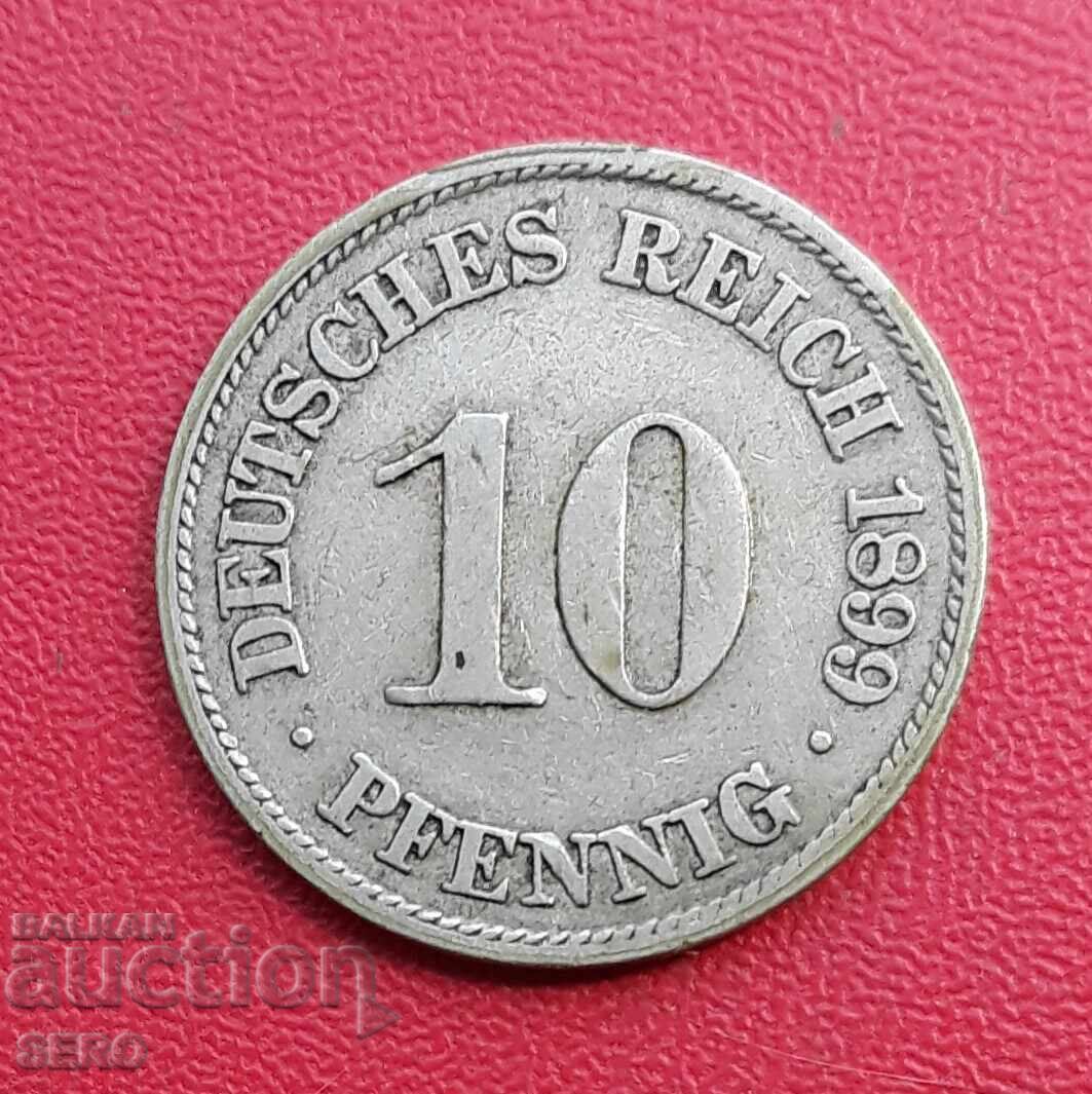 Germania-10 Pfennig 1899 A-Berlin Germania-10 Pfennig 1899 A-Berlin
