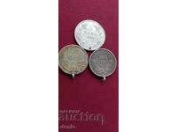 5 лева 1894г,100 лева 1930,37г,сребро, монети