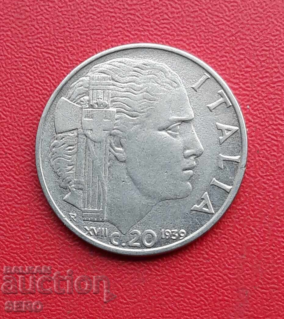 Ιταλία - 20 λεπτά 1939/έτος XVII/