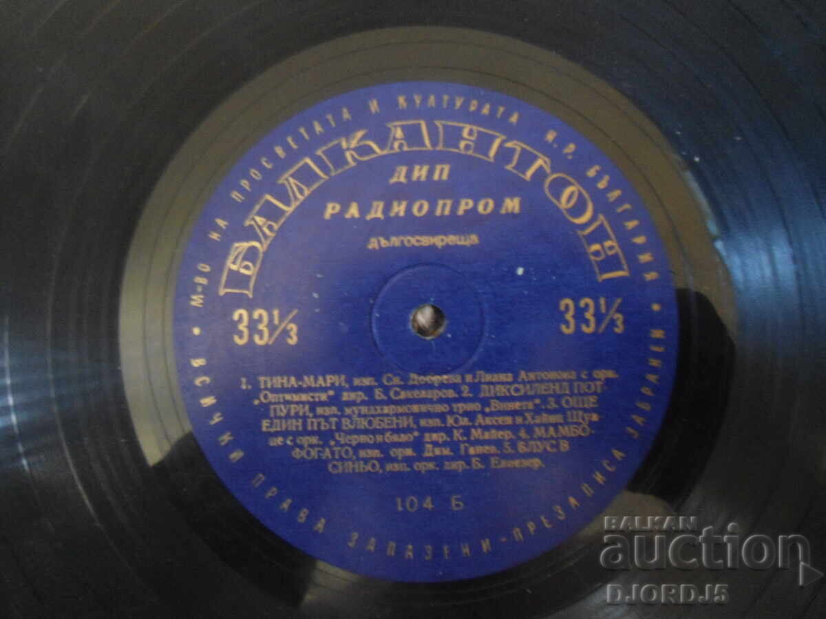 Δημοπρασία 104, DIP RADIOPROM, Ψυχαγωγική και χορευτική μουσική, μεσαίο μέγεθος