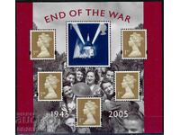 Marea Britanie 2005 - Elisabeta sfârșitul celui de-al Doilea Război Mondial MNH