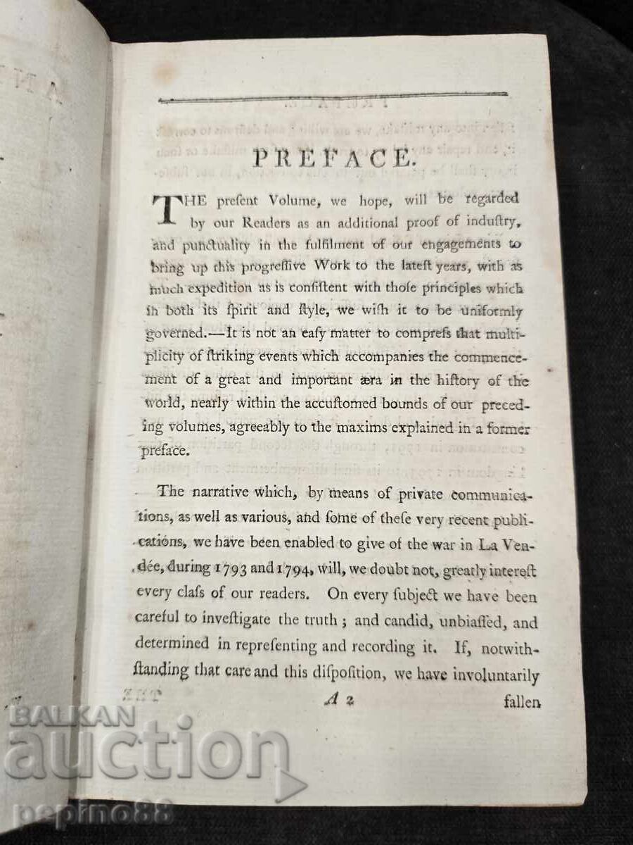 Παράδοση Αντίκα βιβλίο: The Annual Register 1794 (έκδ. 1799) –