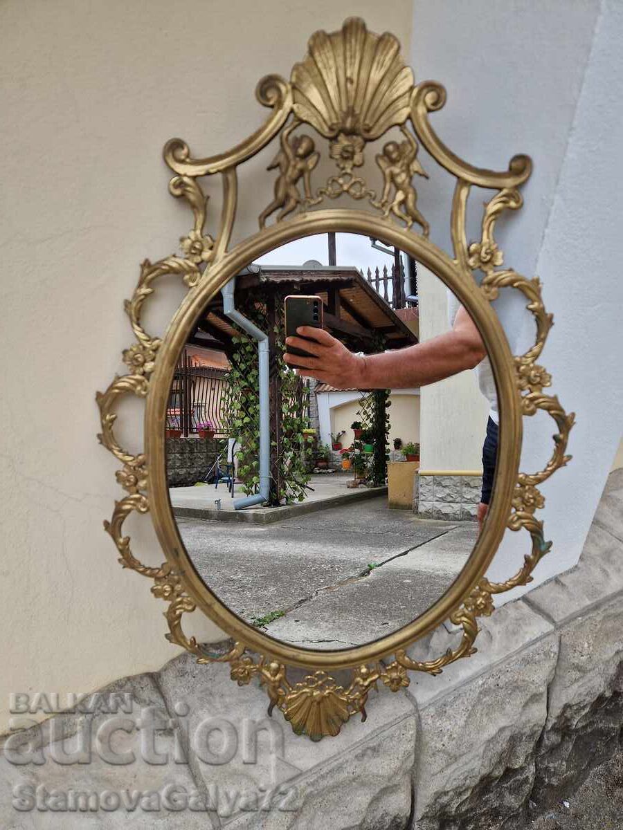 Delivery of Old unique antique French bronze mirror