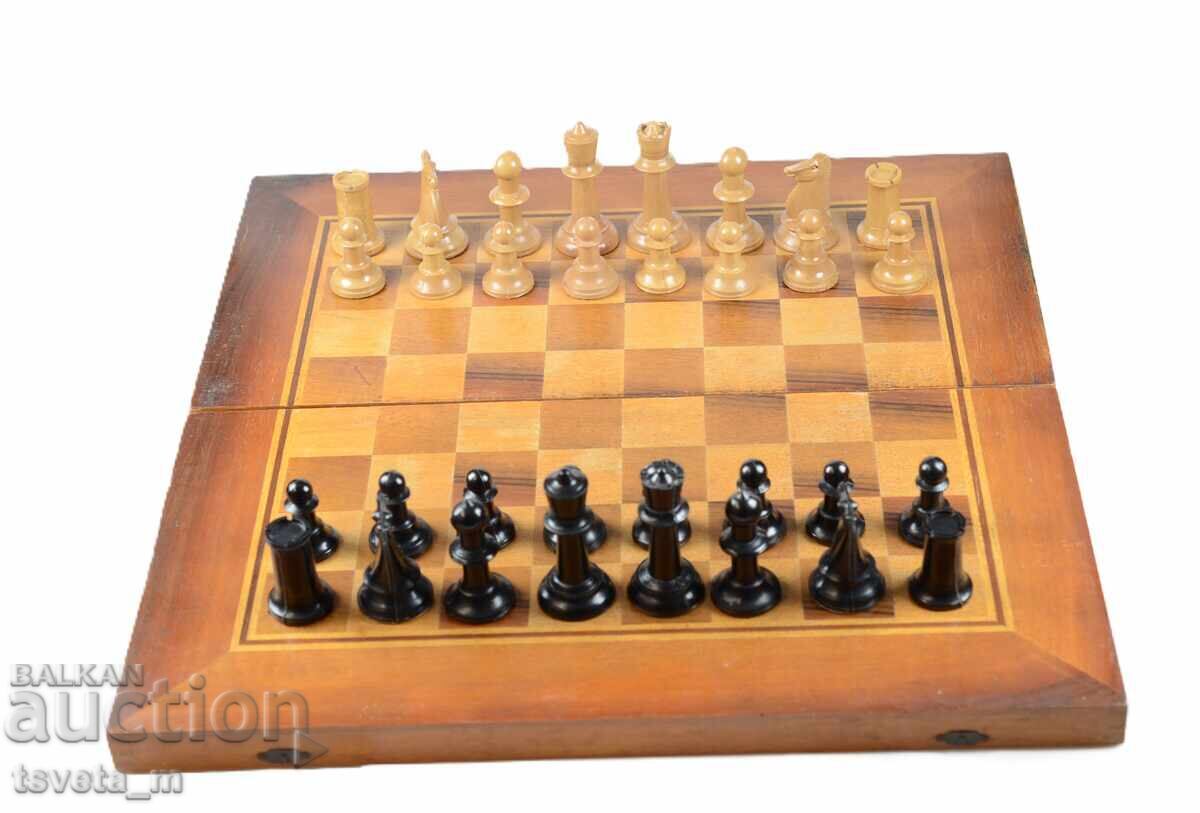 Livrarea Șah și table, Lemn - 48 x 48 cm Livrarea Șah și table, Lemn - 48 x 48 cm