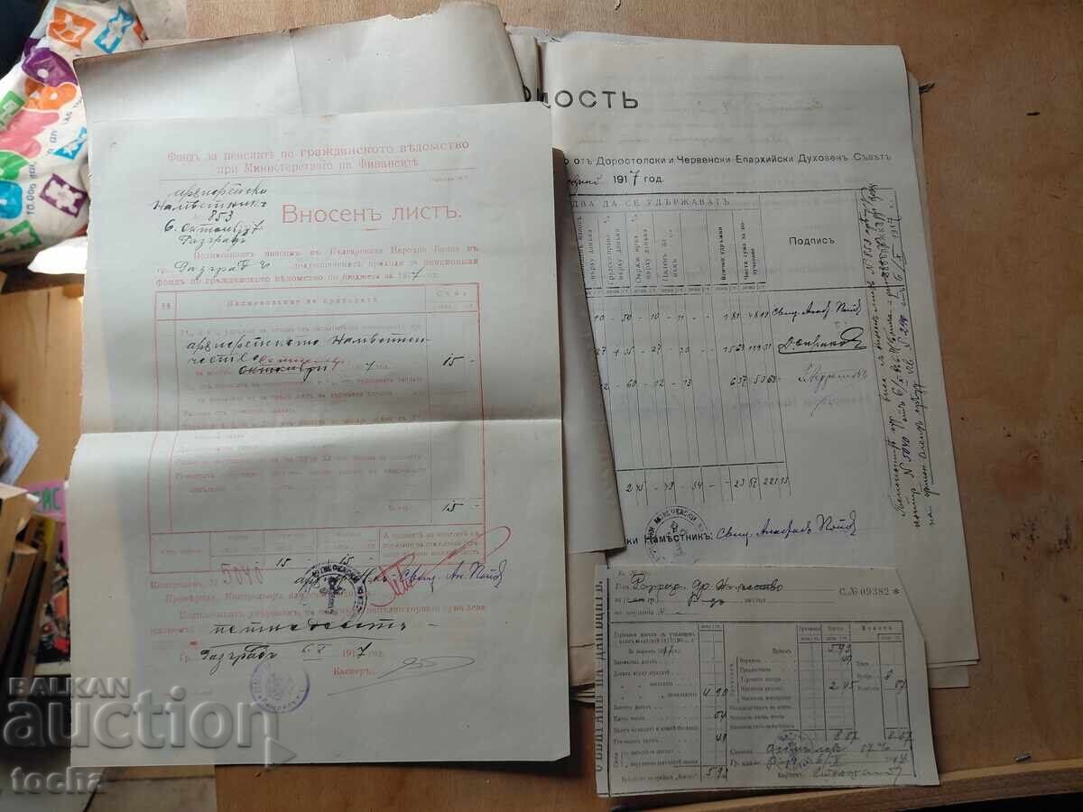 documente vechi, ștampile, timbre, lot 9 - 6