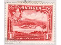 GB/Αντίγκουα-1938-Τακτικά-Απόψεις+μεταλλίου KGVI, MLH