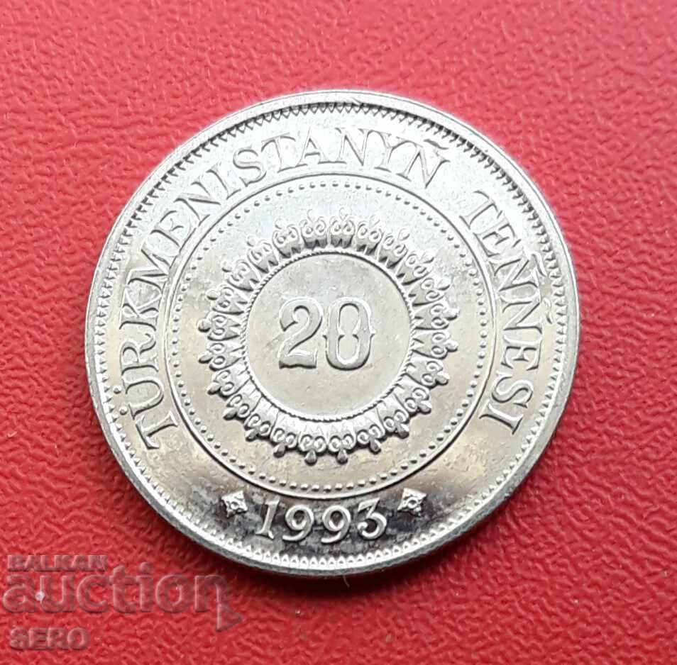 Туркменистан-20 тенге 1993