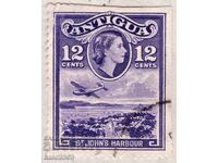 GB/Antigua-1953-Definitive-Vederi+medalion QE II, ștampilat