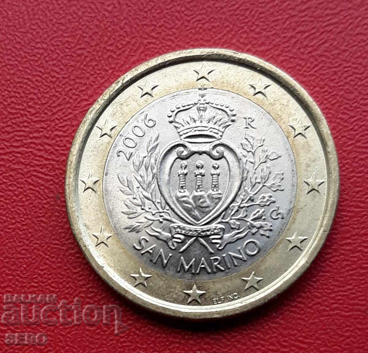 Άγιος Μαρίνος - 1 ευρώ 2006 με τιμή € 4.51 | 8.82 BGN