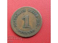 Germania-1 pfenig 1892 F-Stuttgart