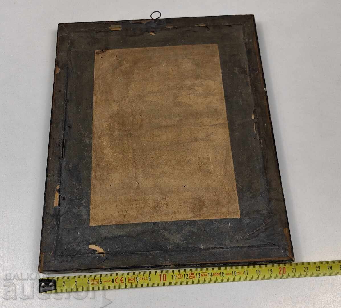 1906 LITOGRAFIE MILITARĂ GERMANĂ PERFECTĂ RAMĂ SOLDAT UNIFORMĂ - 7