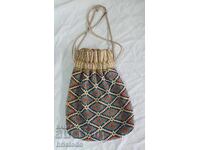 Old Bulgarian National Revival pouch, purse, wallet with beads