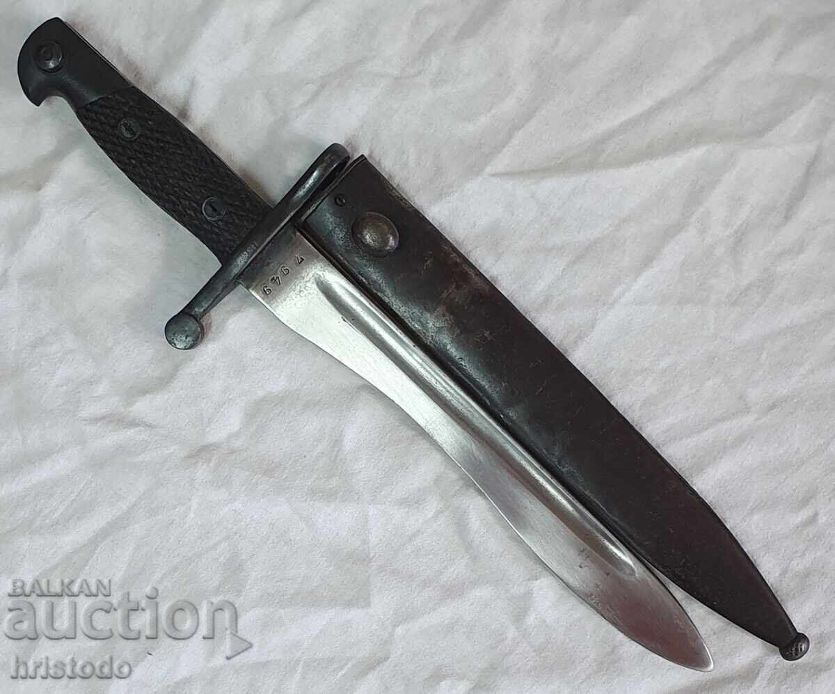 Baionetă spaniolă, cuțit, baionetă Bolo M1941 pentru carabină Mauser cu preț € 100.00 | 195.58 BGN