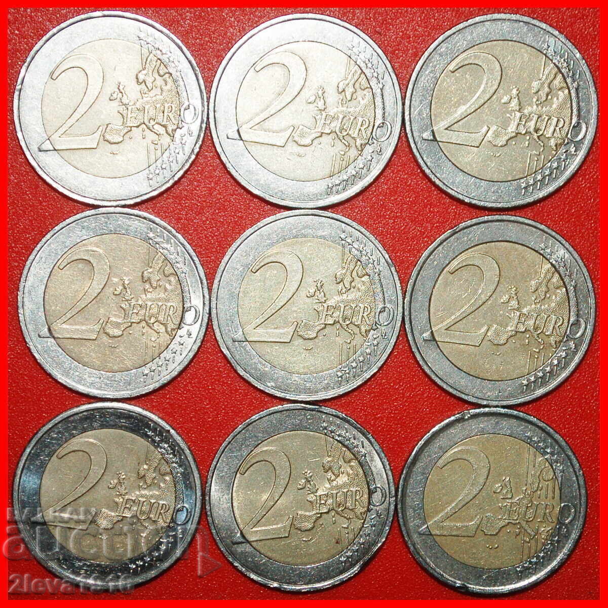 9 MONEDE COMEMORATIVE: UNIUNEA EUROPEANĂ ★ 2 EURO 2004-2012! cu preț € 19.89 | 38.90 BGN