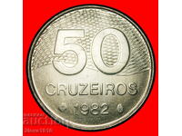 Ⰺ MAP (1981-1986): BRAZIL ★ 50 CRUZEIROS 1982! DIE I!